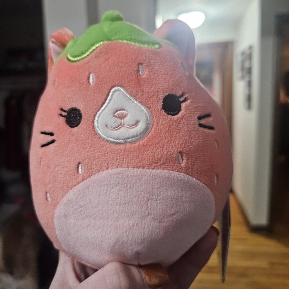 NWT Olma the Strawberry 🍓 Cat 😻 Squishmallow 5" Kitty - Picture 1 of 5